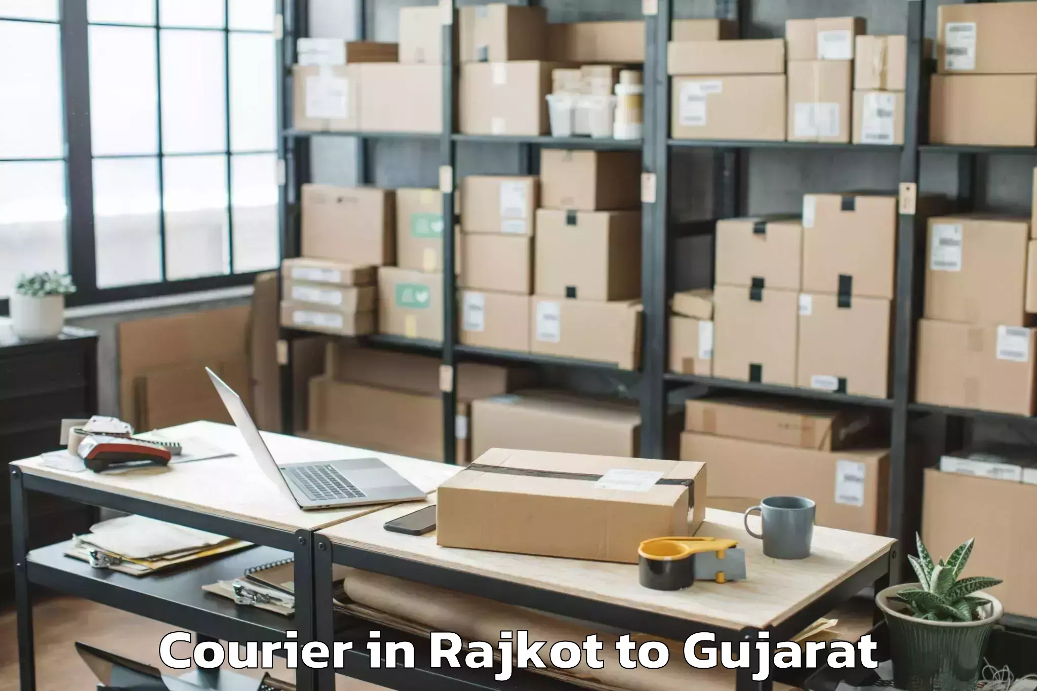 Get Rajkot to Dhuvaran Courier